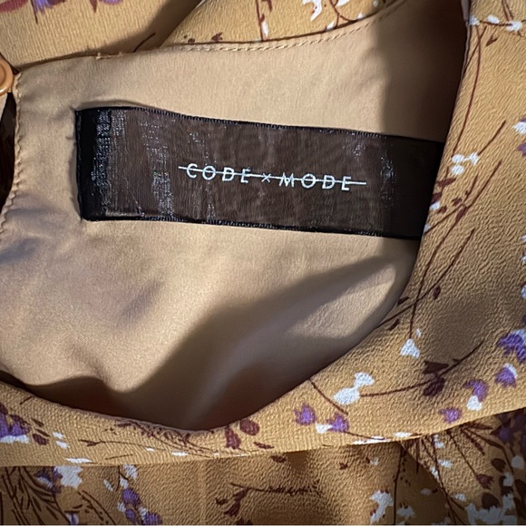 Code x Mode Floral Dress Women’s S Midi 3/4 Sleeveless Cottagecore Prairie - Picture 9 of 9